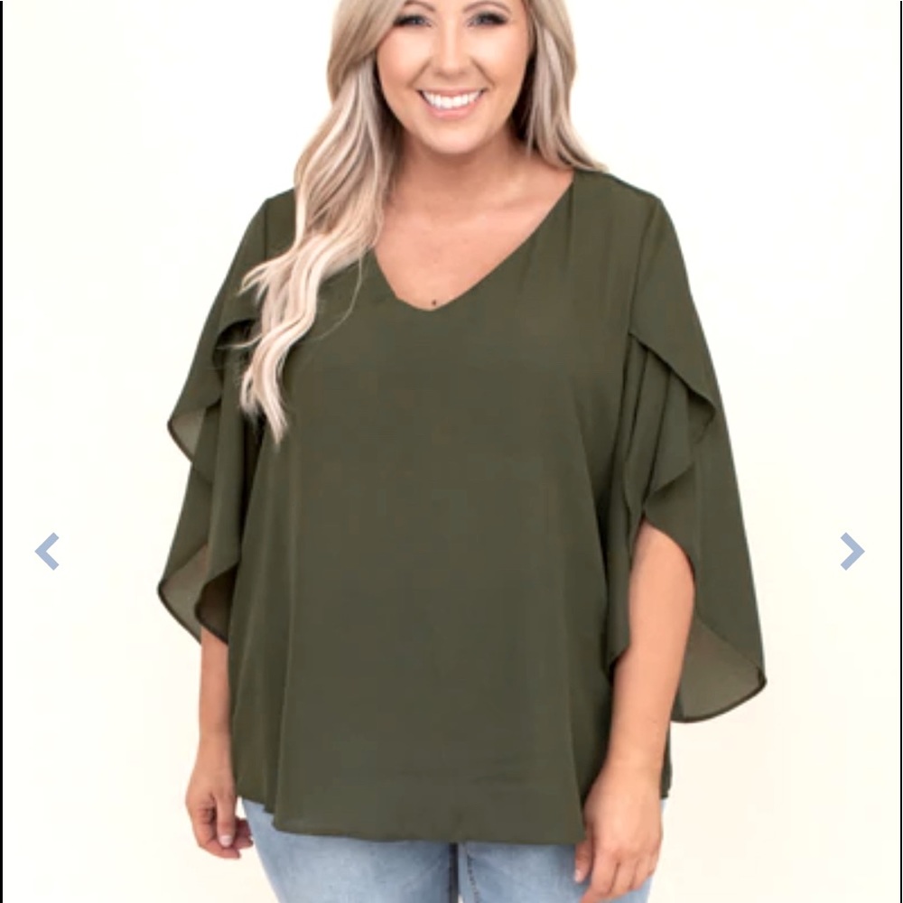 Brand New Cape Sleeve Blouse